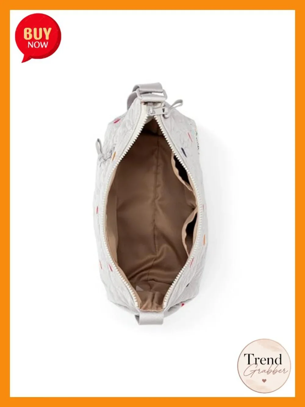 Eco-Twill Hobo Bag with Zipper Closure & Detachable Key Dangle